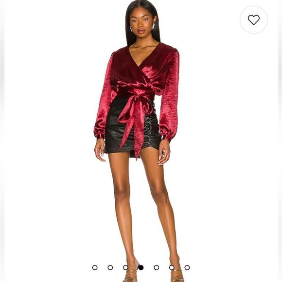 New Lovers and Friends Kelly Top in Wine Red Medium Revolve - Picture 13 of 13